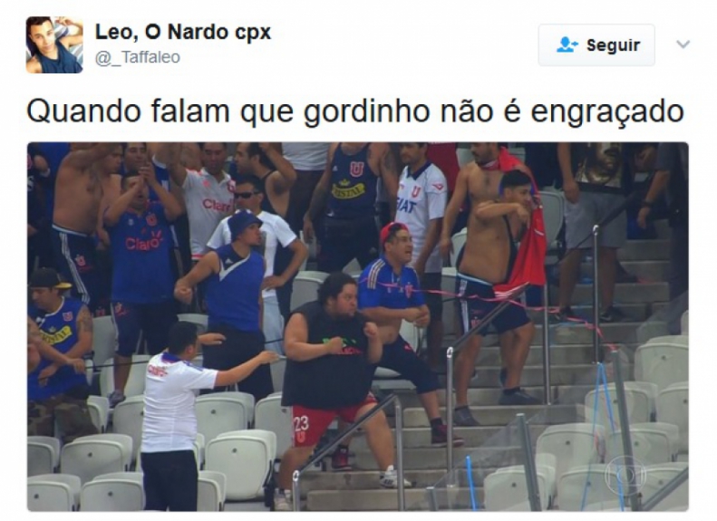 Torcedor da La U chamou corintianos para briga e viralizou na web