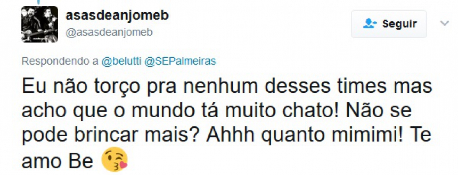 Muitos torcedores apoiaram o cantor após a brincadeira
