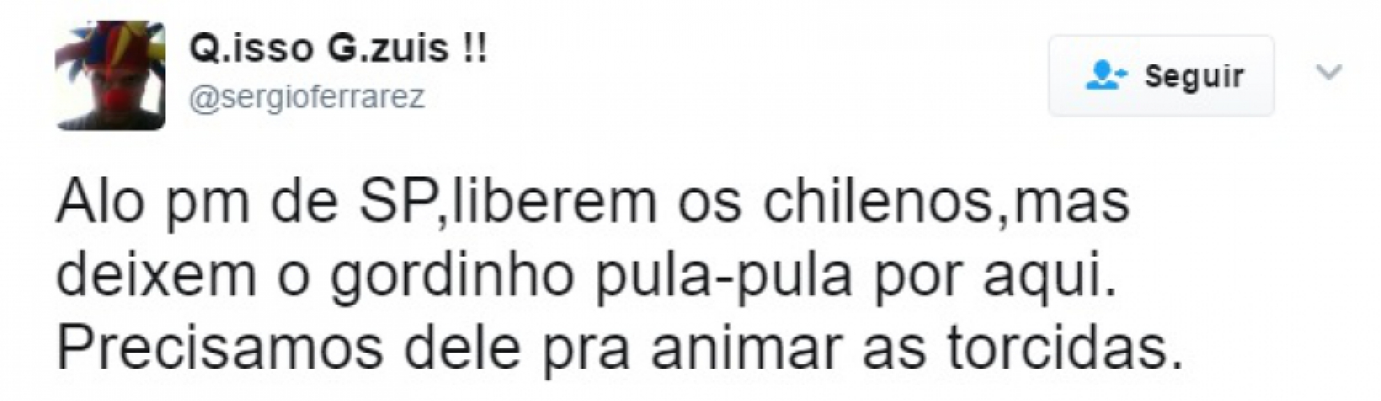 Torcedor da La U chamou corintianos para briga e viralizou na web