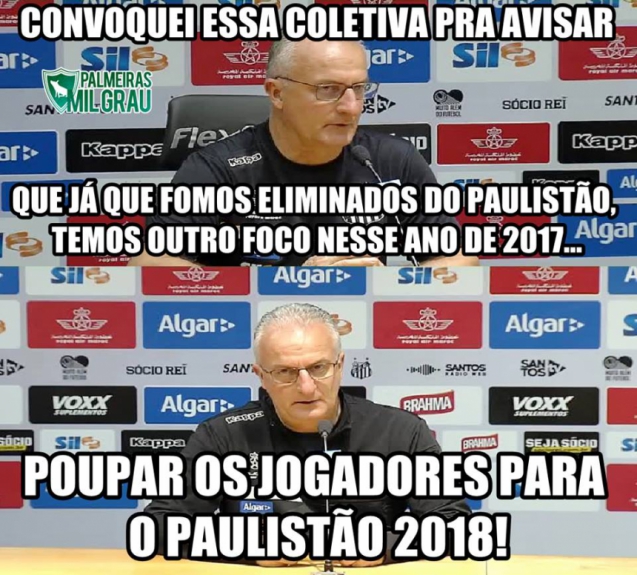 Santos sofreu com as zoações após ser eliminado do Paulistão pela Ponte Preta