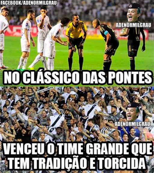 Santos sofreu com as zoações após ser eliminado do Paulistão pela Ponte Preta
