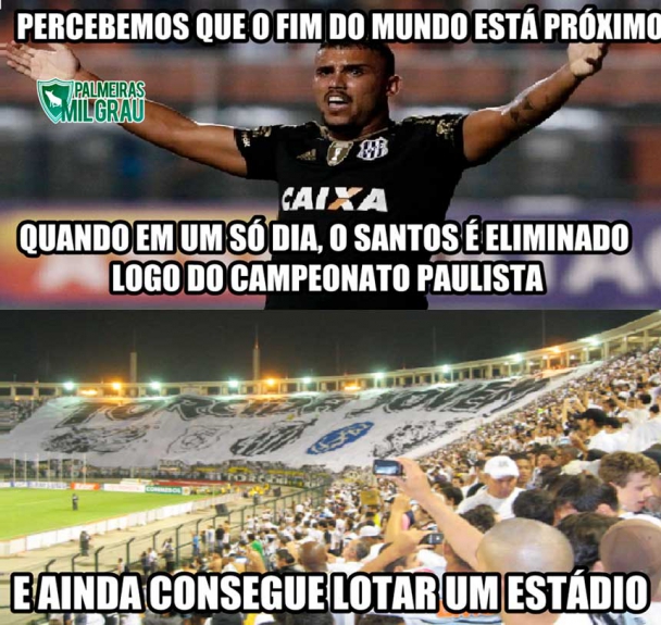 Santos sofreu com as zoações após ser eliminado do Paulistão pela Ponte Preta