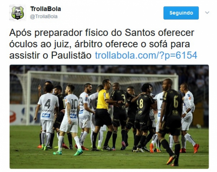 Santos sofreu com as zoações após ser eliminado do Paulistão pela Ponte Preta