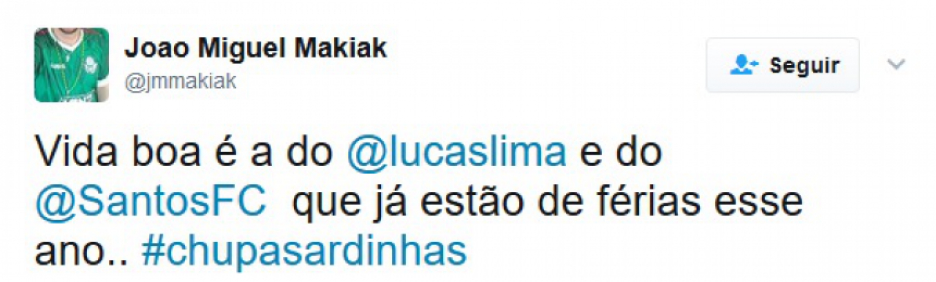 Lucas Lima sofreu com as cutucadas dos palmeirenses após o Santos ser eliminado pela Ponte Preta