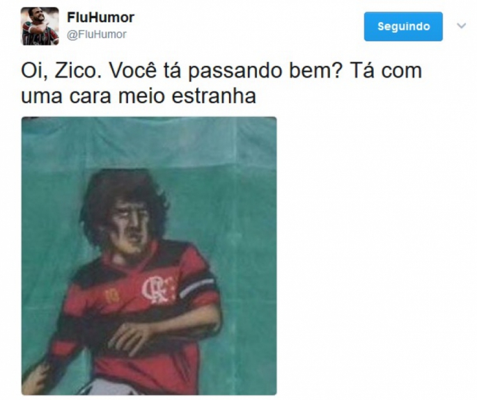 Mosaico 3D com gol de falta do Zico rendeu zoações dos rivais do Flamengo