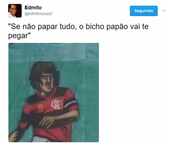 Mosaico 3D com gol de falta do Zico rendeu zoações dos rivais do Flamengo