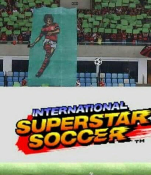 Mosaico 3D com gol de falta do Zico rendeu zoações dos rivais do Flamengo