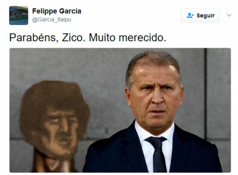 Mosaico 3D com gol de falta do Zico rendeu zoações dos rivais do Flamengo