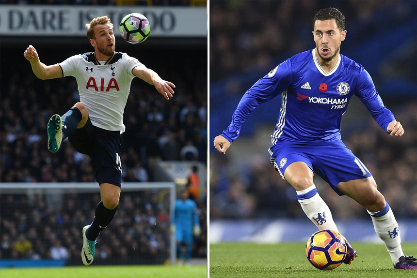 Hazard (Chelsea) com Kane (Tottenham) - Galeria Nova