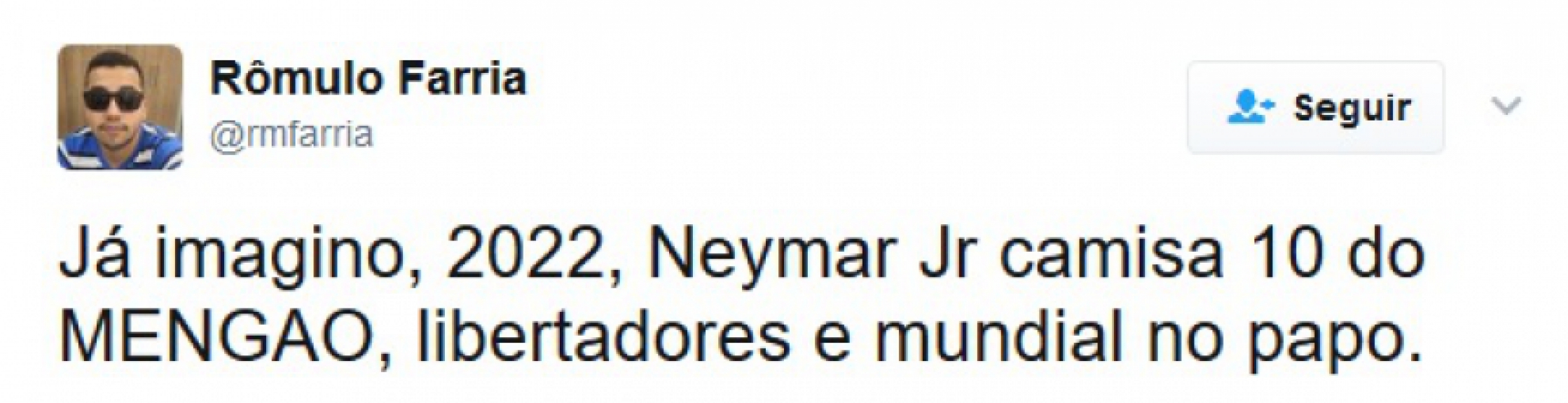 Flamenguistas se animaram com possível contratação de Neymar no futuro e já fizeram planos