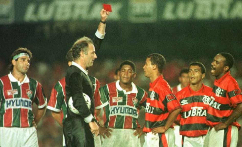 Romário - no Flamengo 2x3 Fluminense, em 1995