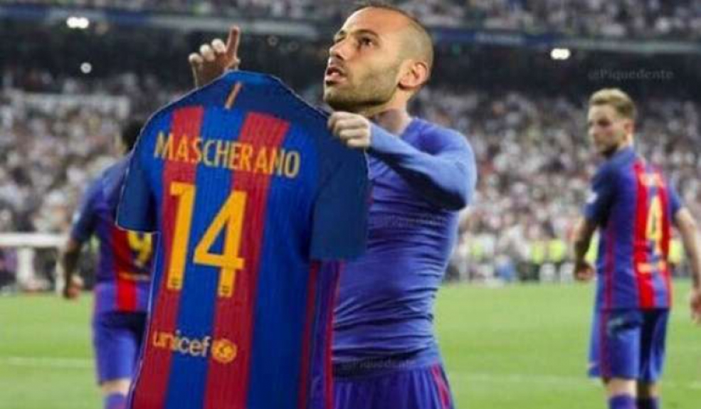 Memes brincam com primeiro gol de Mascherano a favor do Barça