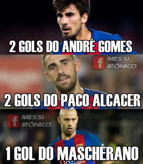 Memes brincam com primeiro gol de Mascherano a favor do Barça