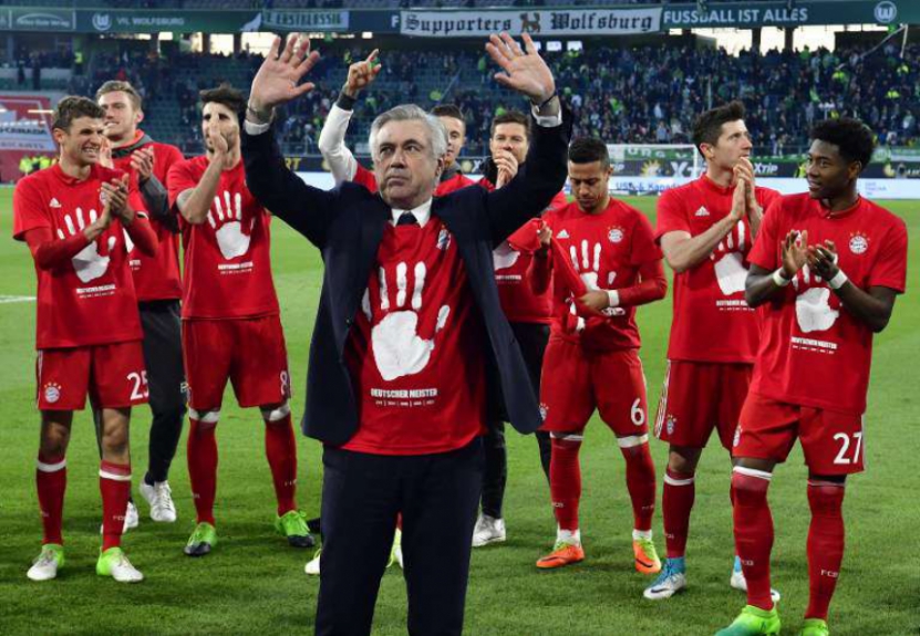 Ancelotti campeão pelo Bayern