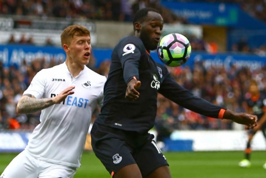 Mawson e Lukaku - Swansea x Everton