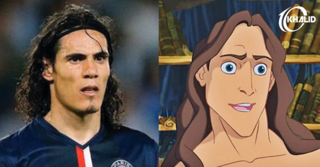 Edinson Cavani e Tarzan
