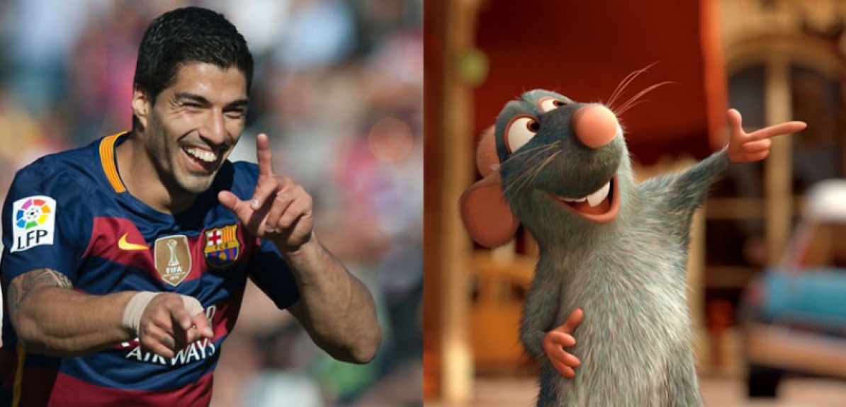 Suárez e Remy, personagem de Ratatouille