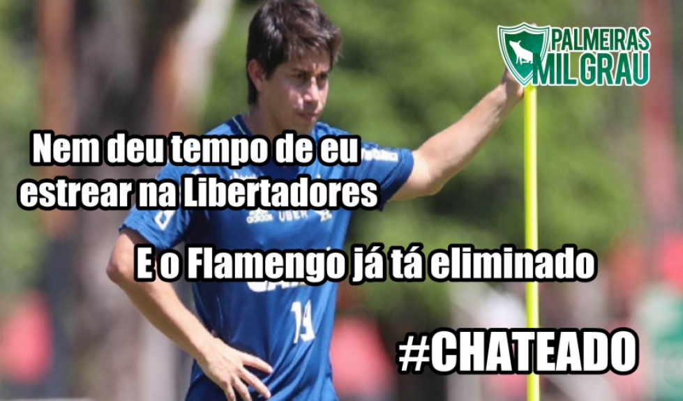 Torcedores do Palmeiras tiram sarro da eliminação do Flamengo na Libertadores