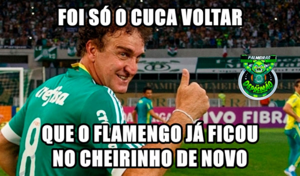 Torcedores do Palmeiras tiram sarro da eliminação do Flamengo na Libertadores