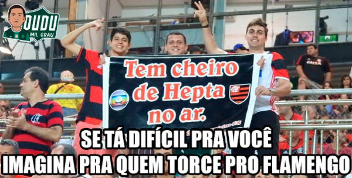 Torcedores do Palmeiras tiram sarro da eliminação do Flamengo na Libertadores
