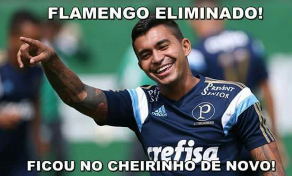 Torcedores do Palmeiras tiram sarro da eliminação do Flamengo na Libertadores