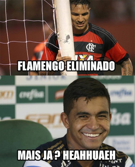Torcedores do Palmeiras tiram sarro da eliminação do Flamengo na Libertadores