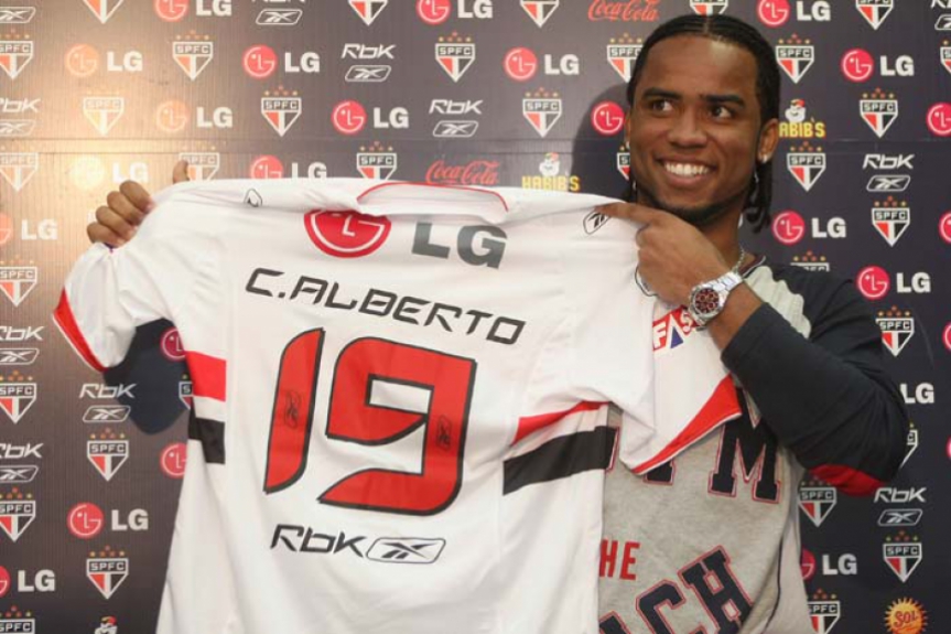 Carlos Alberto contratado pelo São Paulo, em 2008 - Apresentação