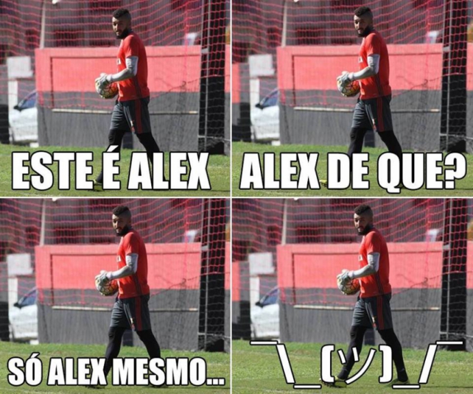 Rubro-negros mostraram insatisfação com falhas de Alex Muralha