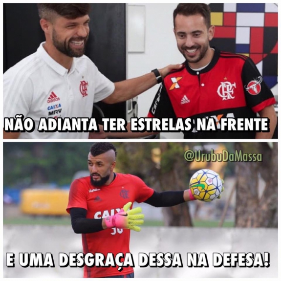 Rubro-negros mostraram insatisfação com falhas de Alex Muralha