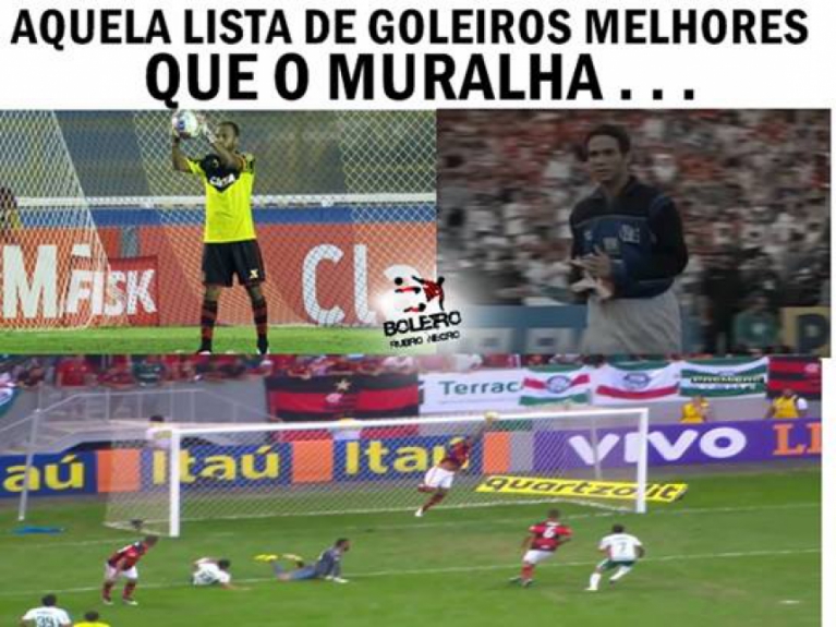 Rubro-negros mostraram insatisfação com falhas de Alex Muralha
