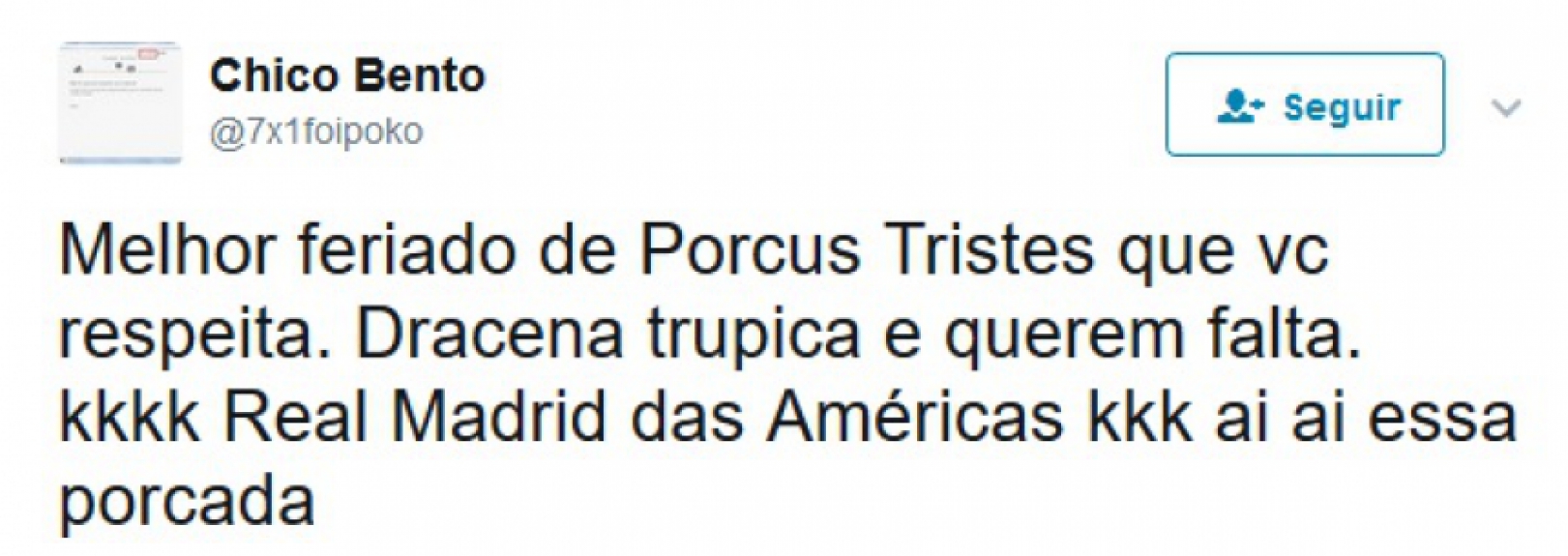 Feriado de 'Porcus Tristes': rivais provocaram o Palmeiras