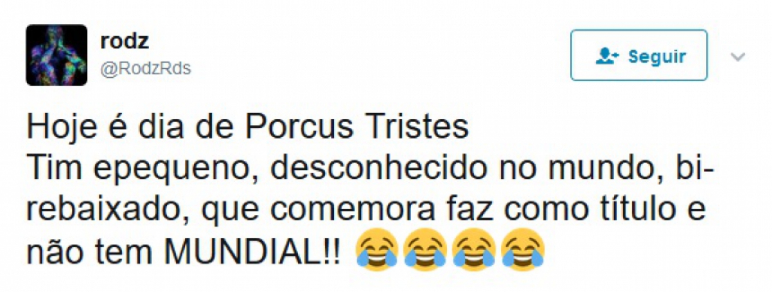 Feriado de 'Porcus Tristes': rivais provocaram o Palmeiras