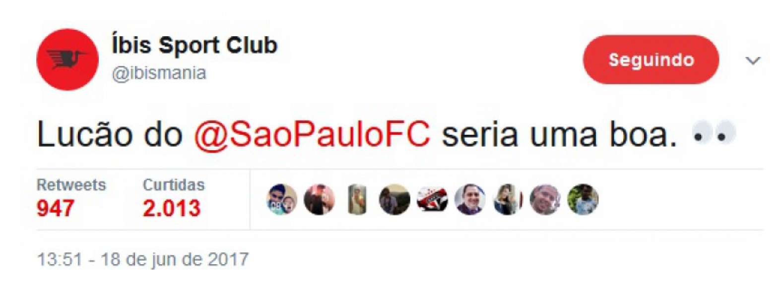 A internet não perdoou mais uma falha do zagueiro do São Paulo