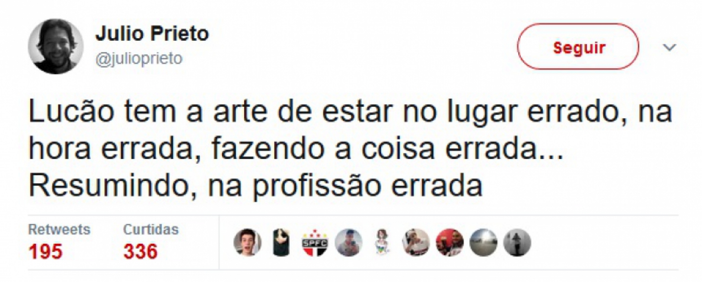 A internet não perdoou mais uma falha do zagueiro do São Paulo
