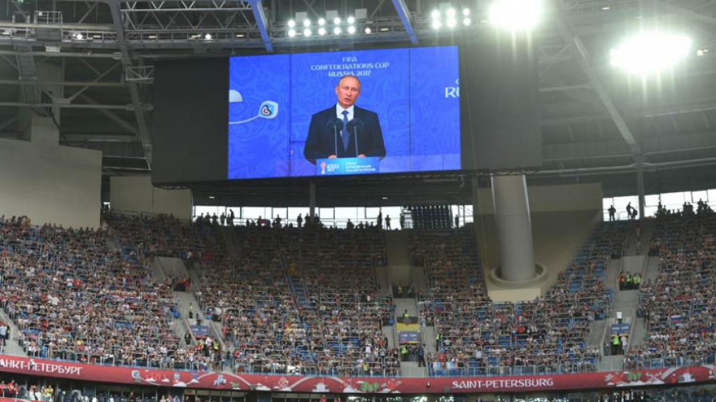 Alívio também para o presidente Vladimir Putin, que deixou a sua mensagem para o grupo e para os torcedores
