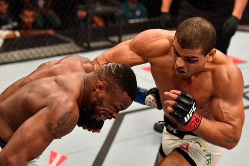 Paulo Borrachinha nocauteou Oluwale Bamgbose no UFC Rio