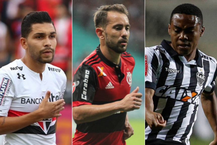 Petros (São Paulo) / Everton Ribeiro (Flamengo) / Elias (Atlético-MG)