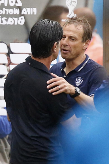 Neste jogo criatura superou criador. Löw venceu Jürgen Klinsmann, então técnico dos Estados Unidos