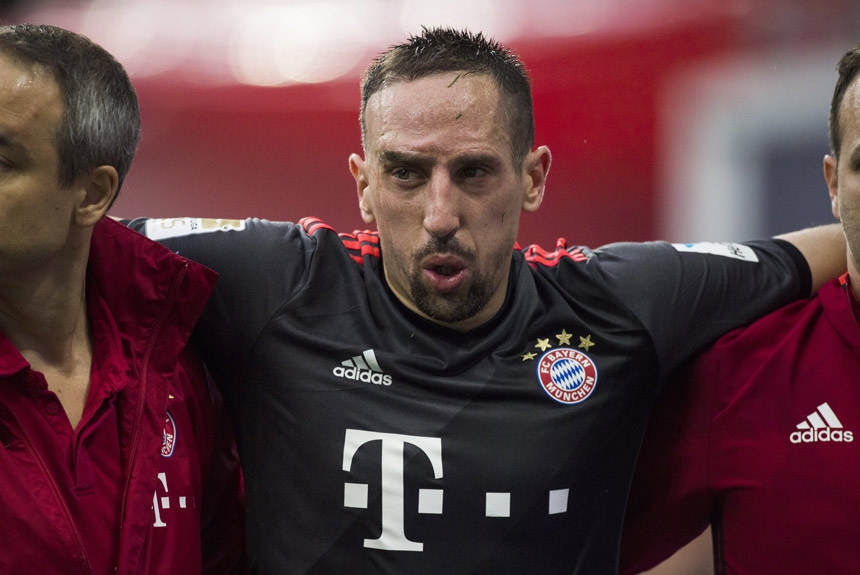 O francês Franck Ribéry tem 34 anos e está há 10 defendendo o Bayern de Munique