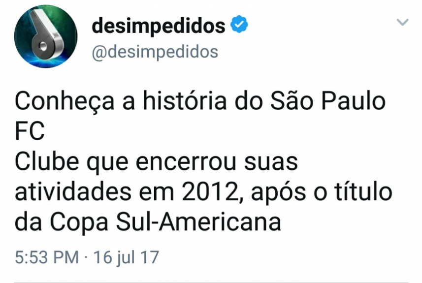 Má fase do São Paulo rende zoações entre os rivais