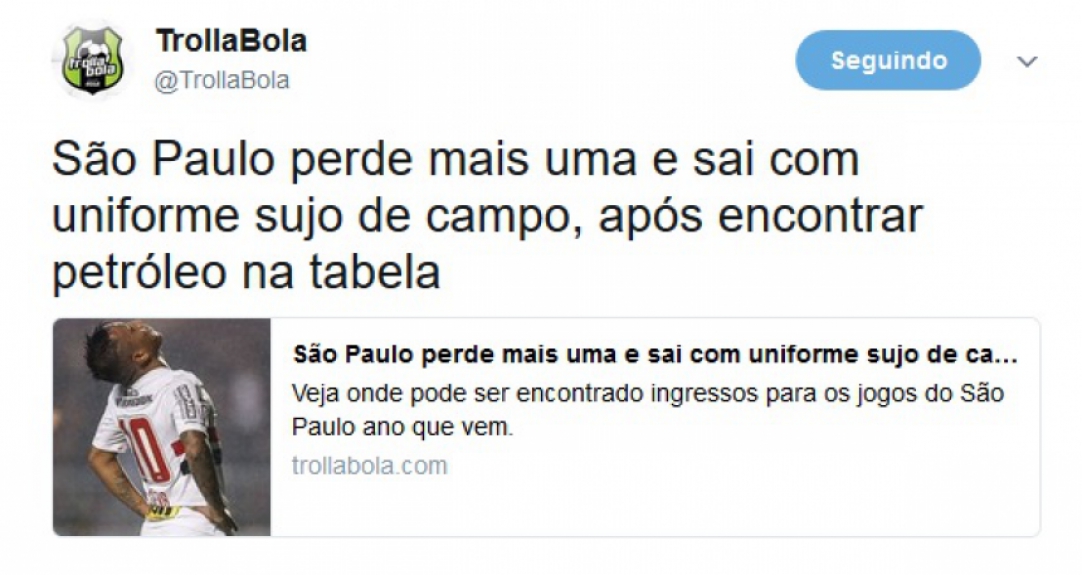 Má fase do São Paulo rende zoações entre os rivais