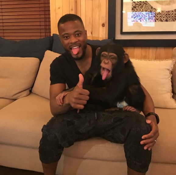 Patrice Evra e seu macaco