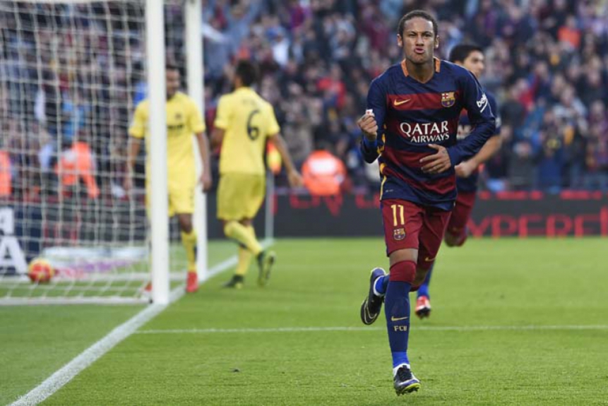 Gol de Neymar que concorreu ao Premio Puskas - Barcelona x Villarreal - 8/11/2015