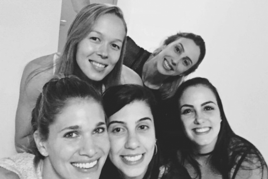 Alix Klineman, Michelle Pavão, Mariana Galon e Juliana Carrijo