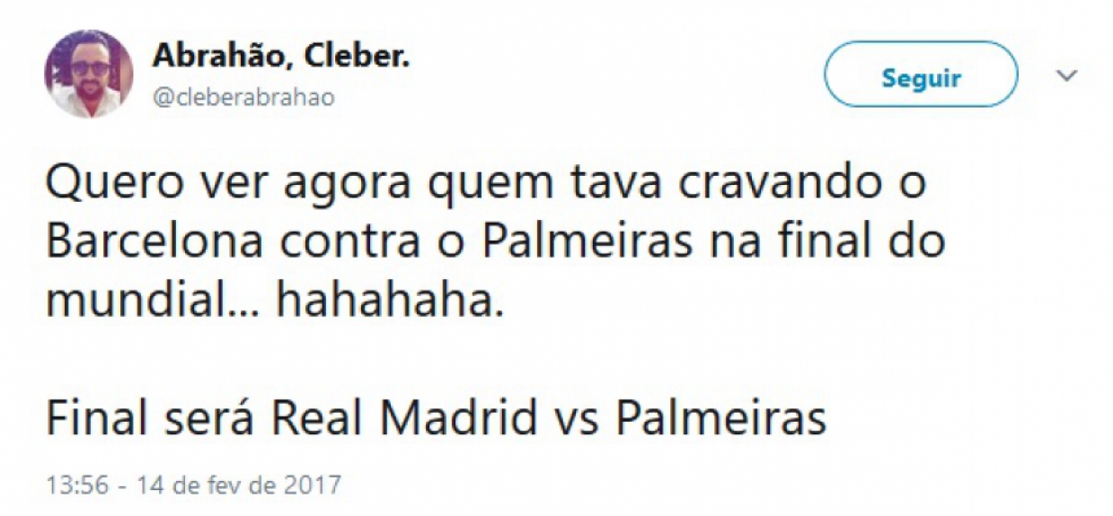 Torcedores do Palmeiras sonhavam com a final do Mundial de Clubes