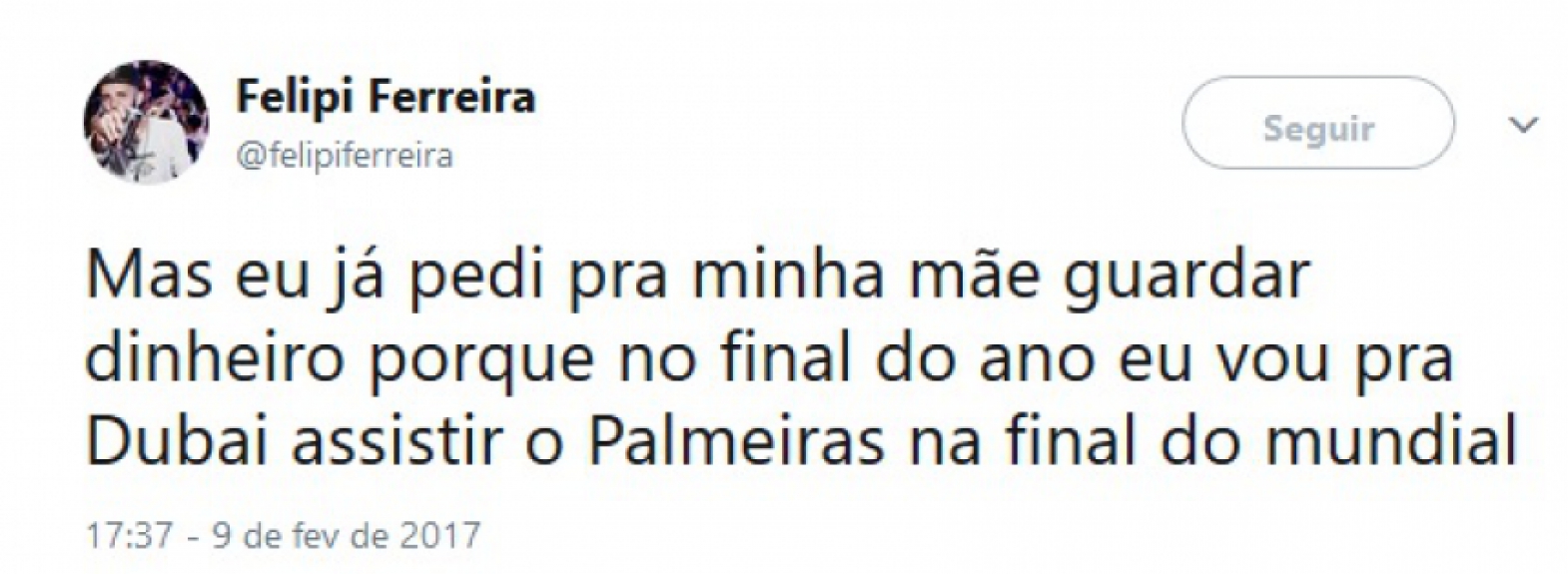 Torcedores do Palmeiras sonhavam com a final do Mundial de Clubes