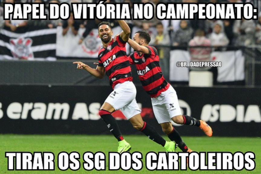 Rivais zoam Corinthians após derrota para o Vitória