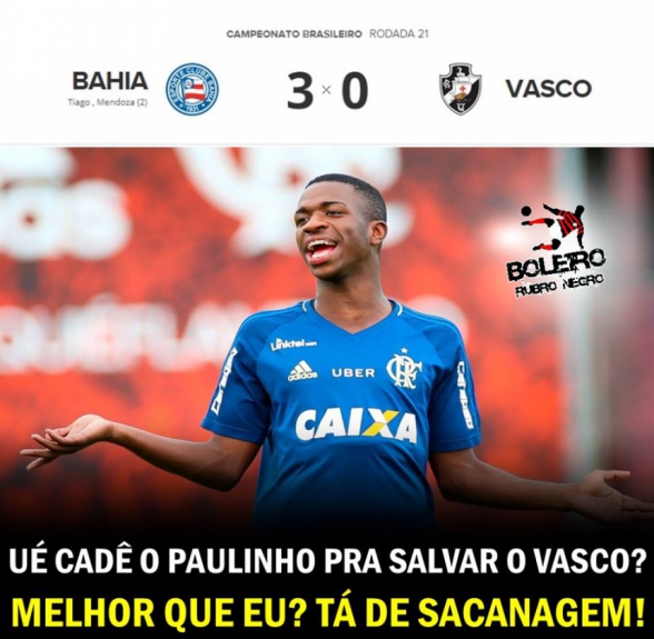 Vasco sofre com as gozações após derrota para o Bahia
