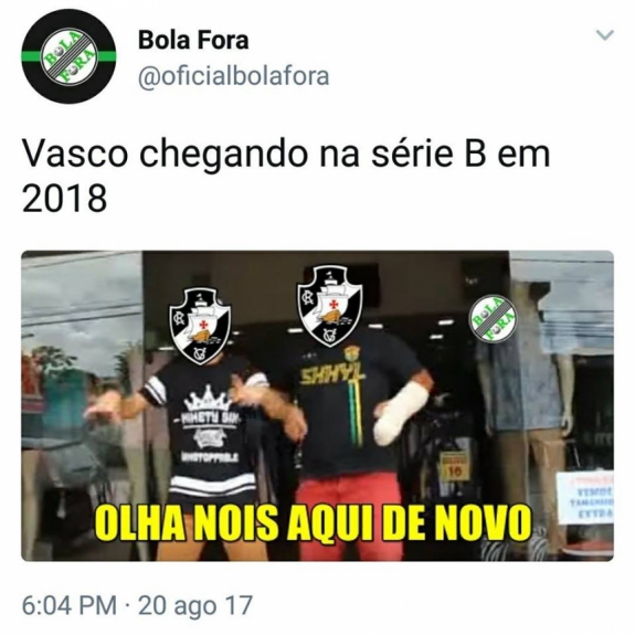 Vasco sofre com as gozações após derrota para o Bahia