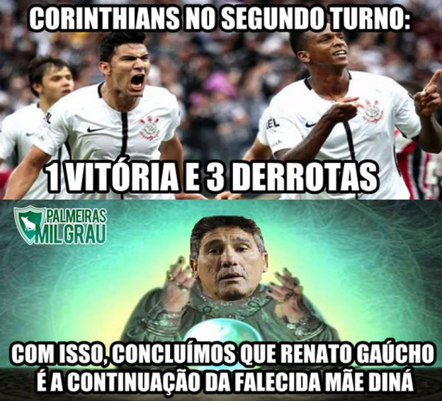 Memes sobre derrota do Corinthians